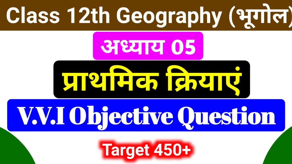 Geography Chapter 5 Most Important Obje